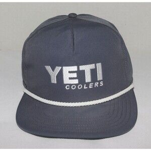 Yeti Unisex Adult Adjustable 6-Panel Snapback Rope Hat CL8 Slate One Size